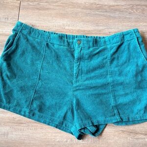 Wild Fable Teal Corduroy Women's Shorts